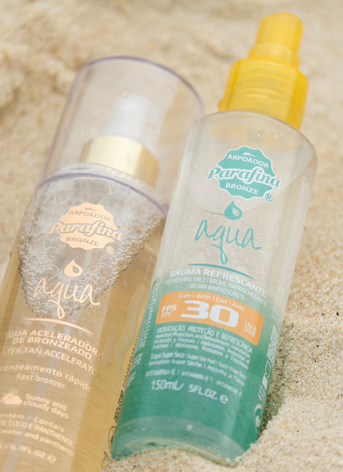 DUPLA PERFEITA - AQUA SUN FPS 30 BRUMA + AQUA ACELERADORA DE BRONZE