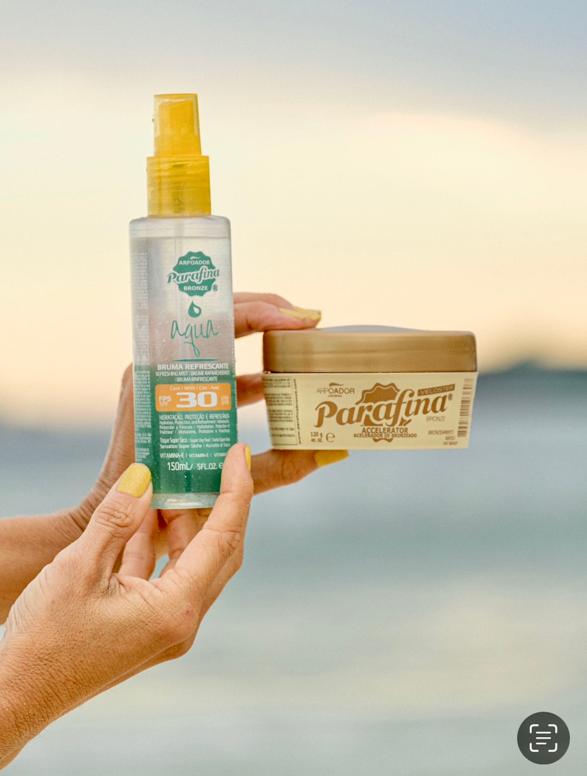 DUPLA MAGNÍFICA VELOSTER & AQUA SUN FPS 30 BRUMA