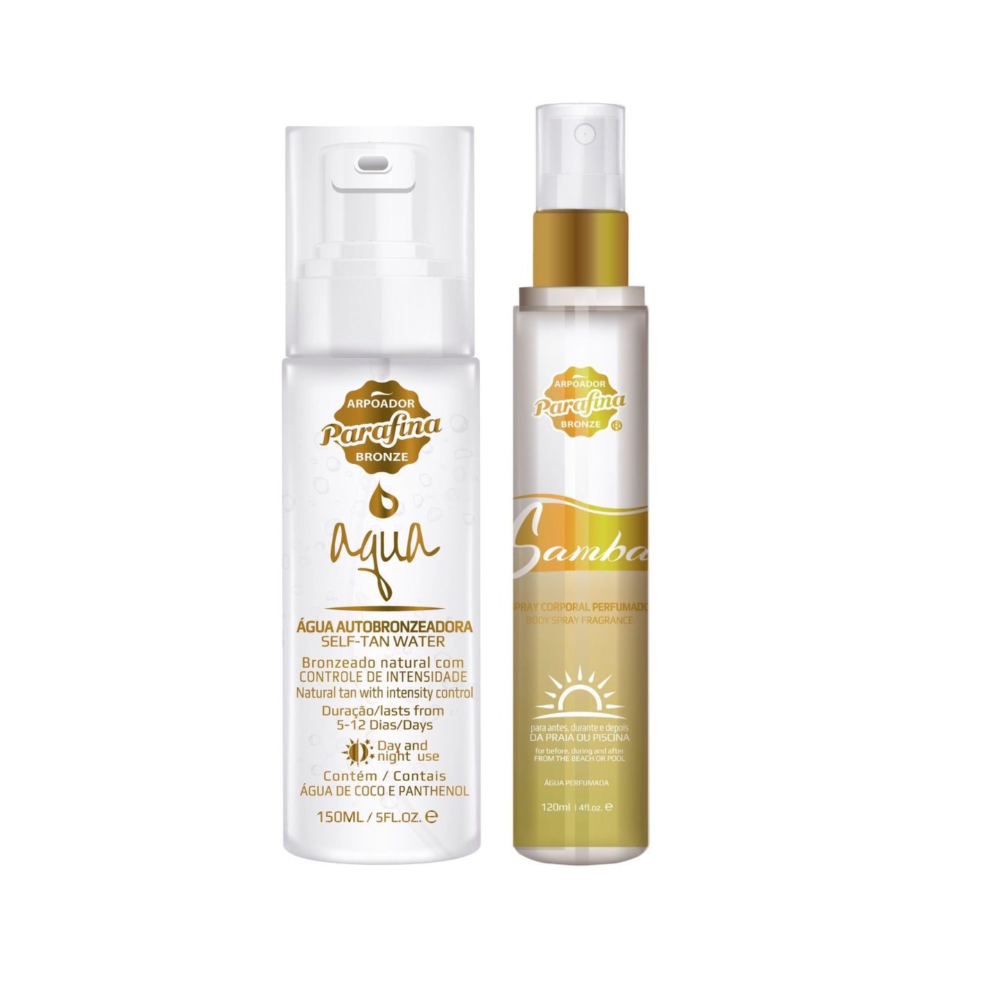 DUPLA ESSENCIAL - AQUA AUTOBRONZEADORA+SPLASH PERFUME SOLAR