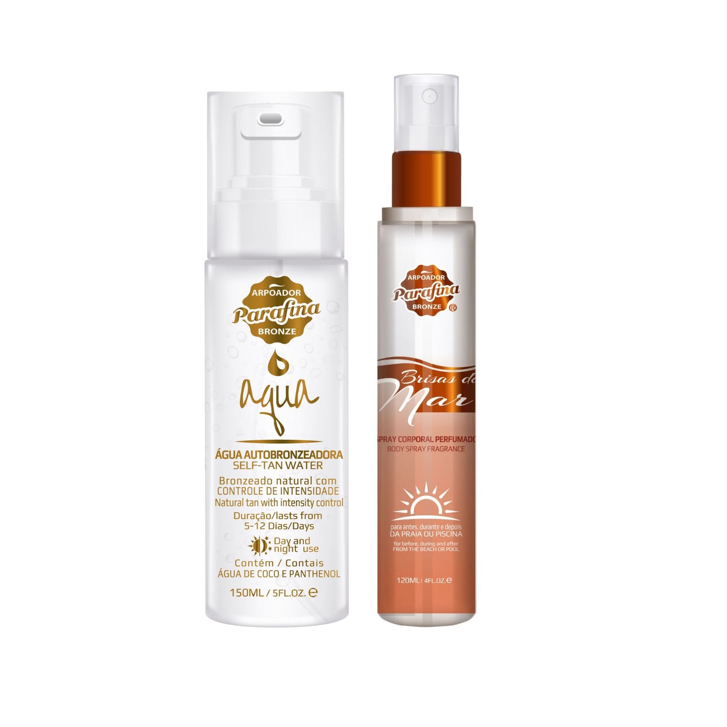 DUPLA ESSENCIAL - AQUA AUTOBRONZEADORA+SPLASH PERFUME SOLAR