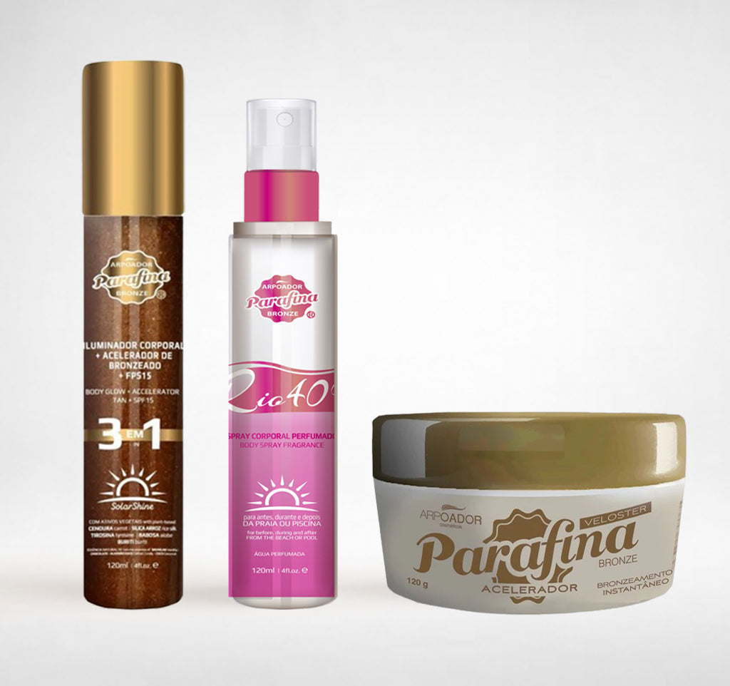 Kit Amor Amor - Solar Shine + Veloster + Splash Rio 40+ Necessaire