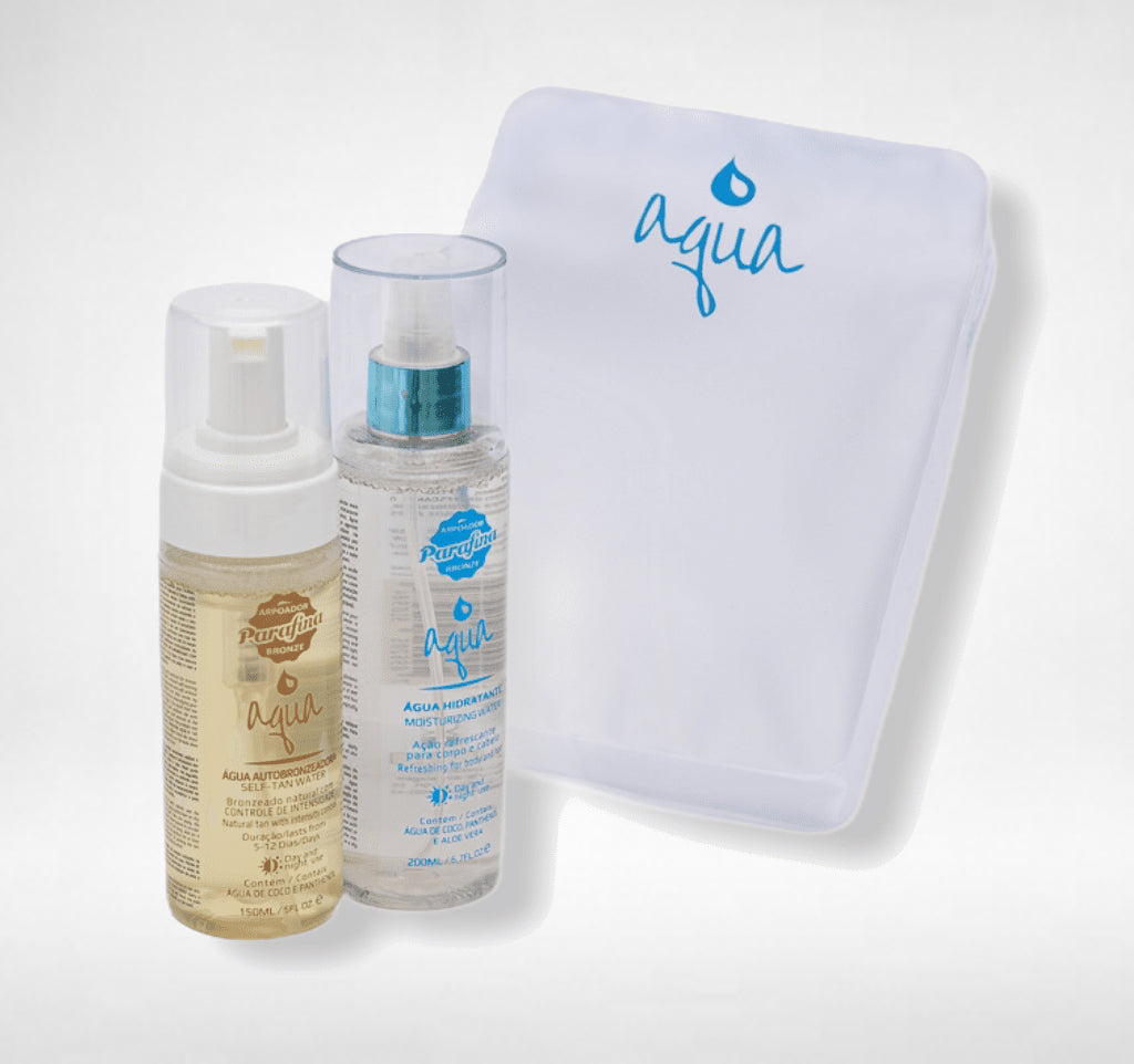 Kit Aqua Basic - Aqua Autobronzeador 150ml + Aqua Hidratante 200ml + Necessaire