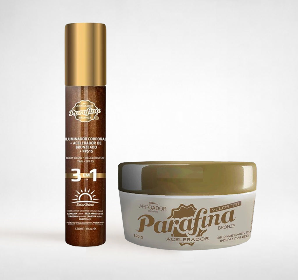 Kit Bronze Glow - Veloster Acelerador 120g + Solar Shine 120ml
