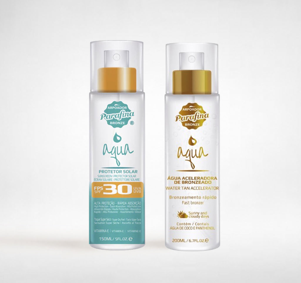 Kit Dupla Perfeita - Aqua Sun FPS30 150ml + Água Aceleradora 150ml + Necessaire
