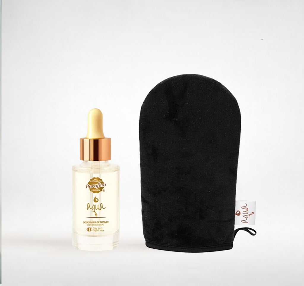 Kit Gotas Mágicas – Autobronzeador 30ml + Luva Aplicadora